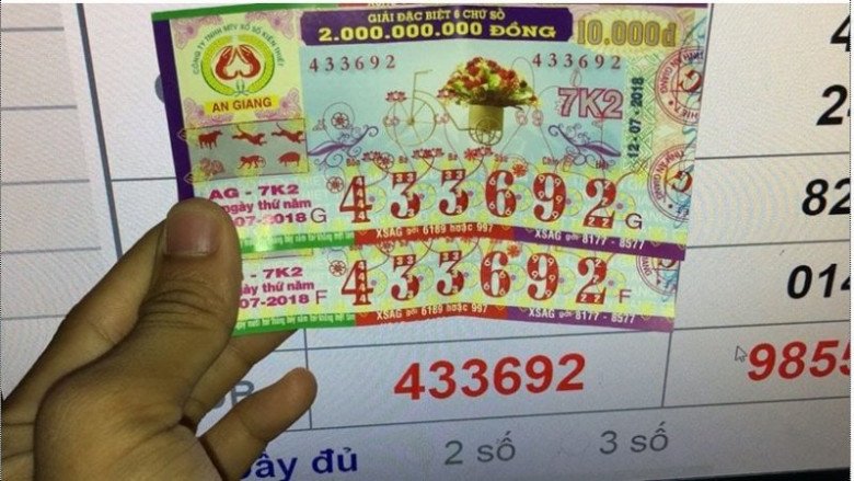 Ông N đã đổi đời nhờ trúng độc đắc.