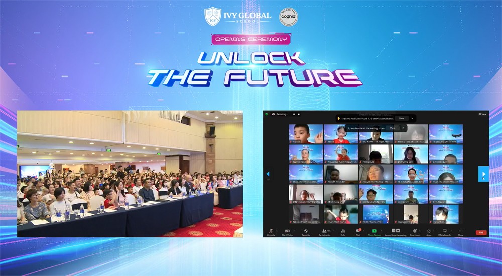 View - Lễ khai giảng mang đậm dấu ấn công nghệ của trường Quốc tế Mỹ trực tuyến Ivy Global School