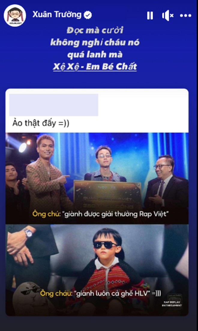 View - Xệ Xệ - Em Bé Chất ngồi chễm chệ trên ghế nóng Rap Việt, hút gần 300.000 lượt theo dõi