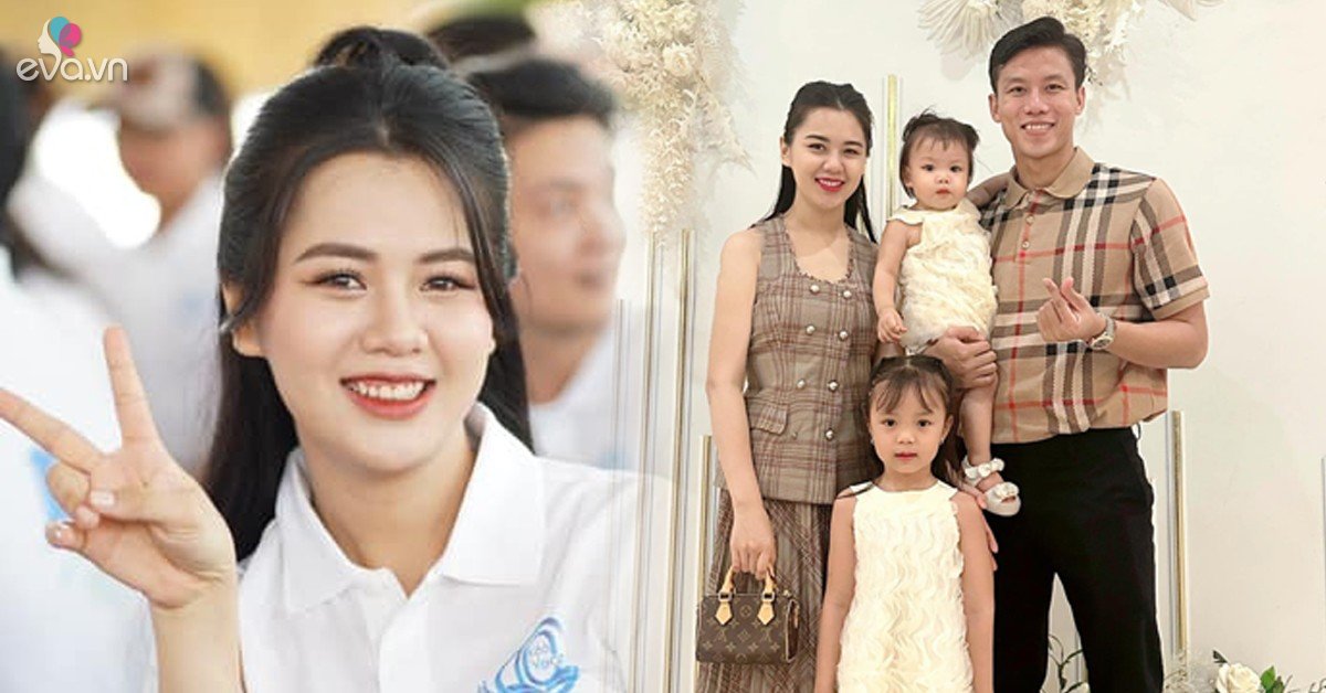 View - Hoa khôi xứ Vinh làm vợ thủ quân Đội tuyển Việt Nam, sinh 2 con vẫn trẻ, mặc chuẩn phu nhân thanh lịch