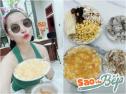 Bếp Eva - Mẹ 3 con Hải Băng chia sẻ cảnh bị đuổi xuống bếp, cặm cụi làm 1 nồi súp đầy hấp dẫn cho "mấy sếp"
