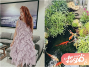 Nhà đẹp - "Chị đẹp" Vân Hugo sống cùng chồng thứ 2 trong biệt thự 200m2, khoe góc bình an bên loạt cá Koi tuyệt đẹp