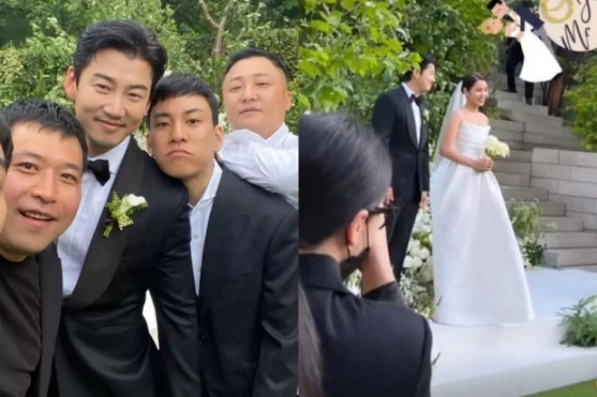 Hình ảnh cưới hiếm hoi của Yoon Kye Sang.