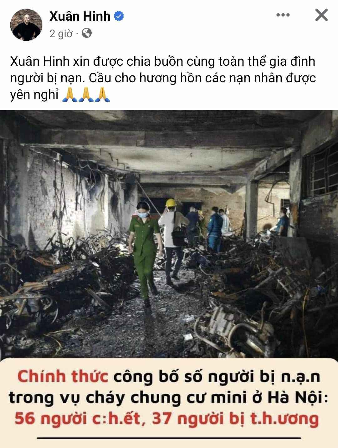 Sao Việt bàng hoàng, đau xót trước vụ cháy chung cư: MC Thành Trung thức trắng đêm dầm mưa tìm tung tích nạn nhân - 5