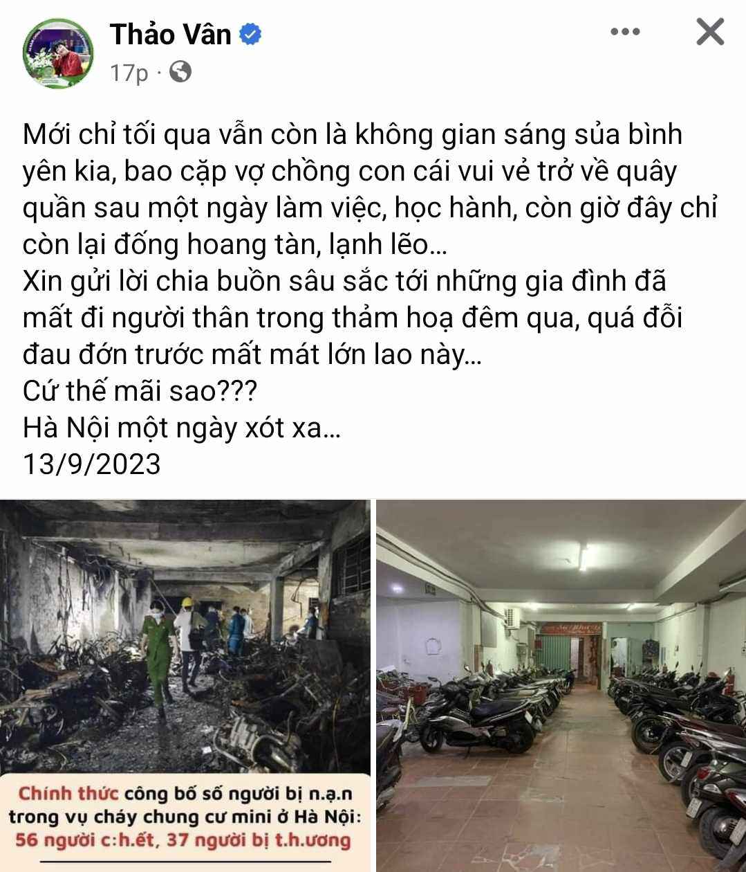 Sao Việt bàng hoàng, đau xót trước vụ cháy chung cư: MC Thành Trung thức trắng đêm dầm mưa tìm tung tích nạn nhân - 9