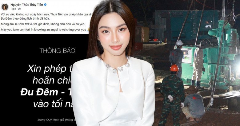 Hoa hậu Thùy Tiên từng hoãn lịch chiếu vì một sự việc đau buồn được cả nước hướng về.