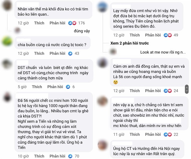 Khán giả bức xúc trước những bình luận cảm lạnh, vô tri cho rằng hành động của Dược sĩ Tiến không liên quan gì đến vụ việc đám cháy đang được cả nước quan tâm.