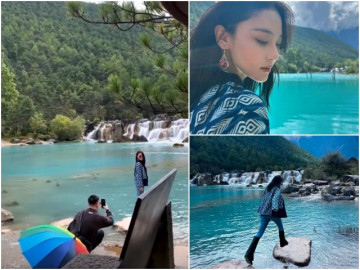 Sướng như tình địch Phạm Băng Băng, lấy chồng cực phẩm, ngồi xổm chụp hình cho vợ không phàn nàn và cái kết