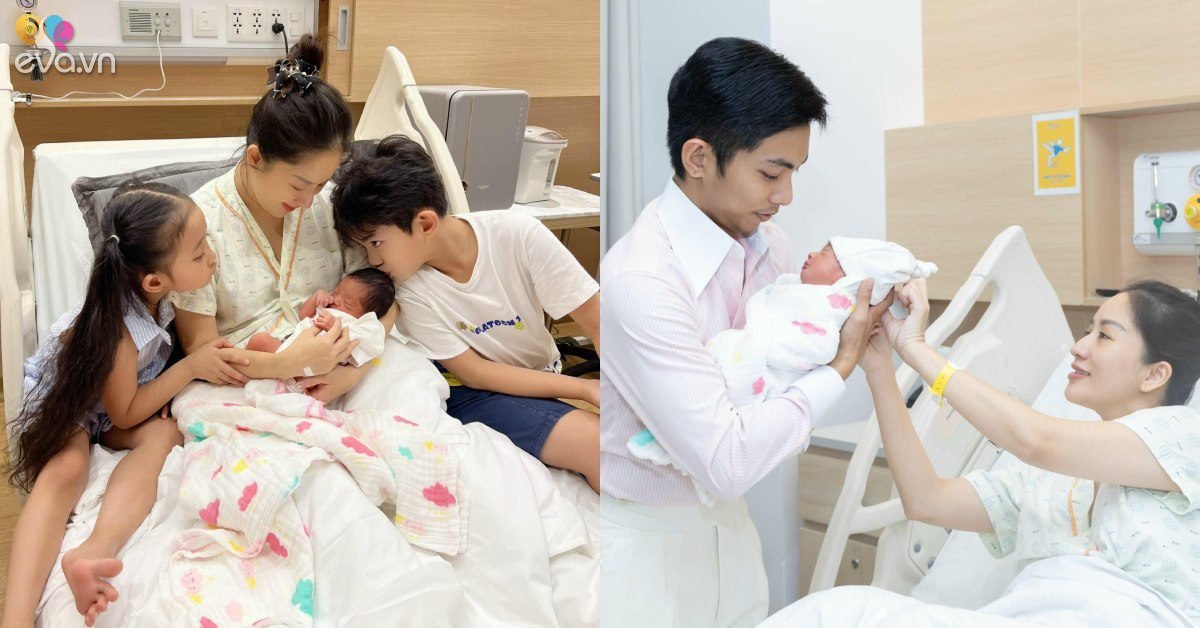 View - Khánh Thi khoe rõ mặt con gái thứ 3 với Phan Hiển, vừa chào đời đã có mũi cao, tóc đầy đầu chuẩn gen mẹ