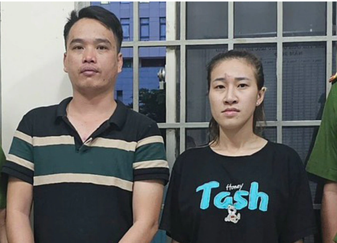 2 đối tượng cầm đầu đường dây mua bán dâm. Ảnh: Dân trí.