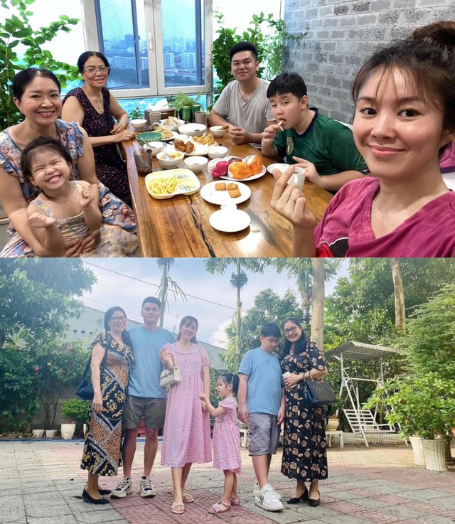 Gia đình nội ngoại hạnh phúc của Lê Phương.