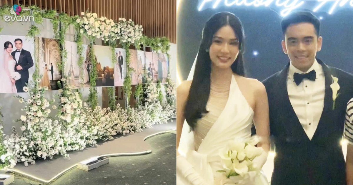 View - Đám cưới Á hậu Phương Anh với chồng Tiến sĩ: Nhan sắc cô dâu qua cam thường thành tâm điểm