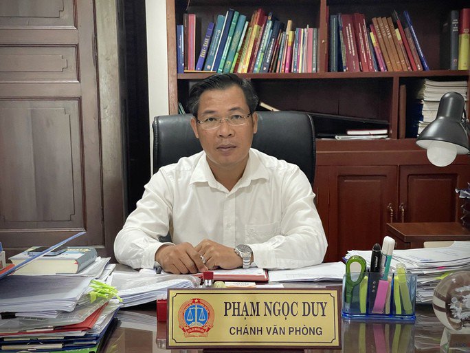 Ông Phạm Ngọc Duy, Chánh Văn phòng TAND TP HCM.