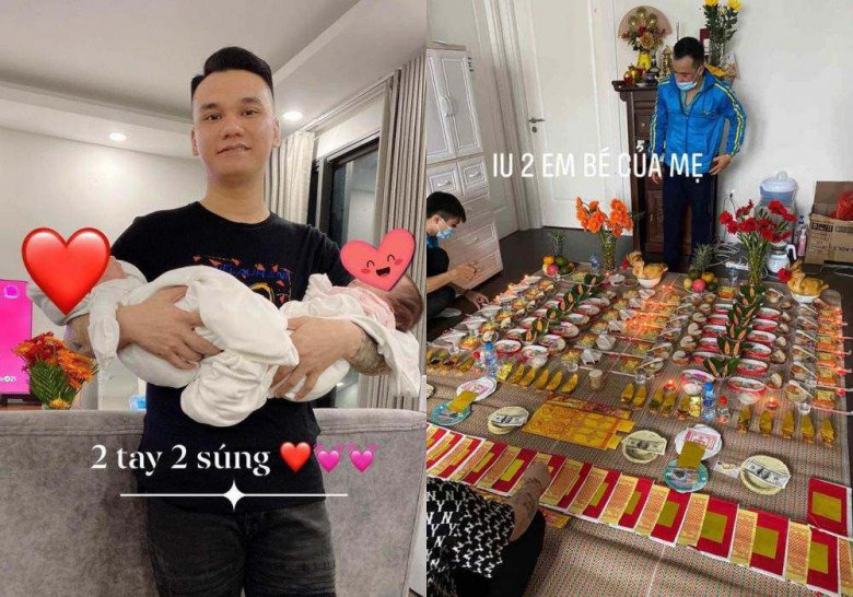 Phú bà Việt Lucie Nguyễn và chồng trẻ kém 9 tuổi làm tiệc đầy tháng cho con, mâm cúng màu hồng xa hoa, cầu kì bậc nhất - 22