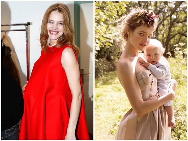 Sau sinh cô nhanh chóng lấy lại được vóc dáng mảnh mai.