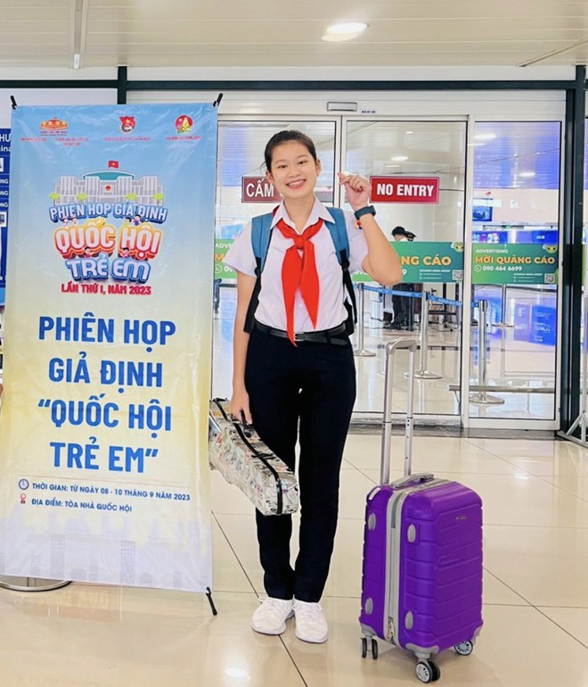 Nữ sinh Khánh Hoà điều hành phiên họp giả định amp;#34;Quốc hội trẻ emamp;#34;: Thành tích học tập amp;#34;khủngamp;#34;, ai cũng ngưỡng mộ - 3
