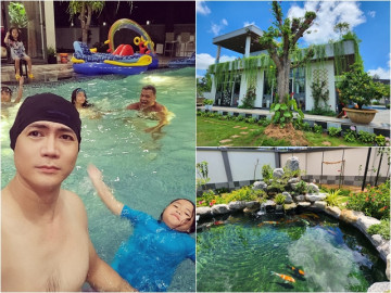 Cơ ngơi 1.200m2 của bố 5 con Quách Thành Danh làm Ngọc Lan thốt lên: Dinh thự này bự quá không dám gõ cửa