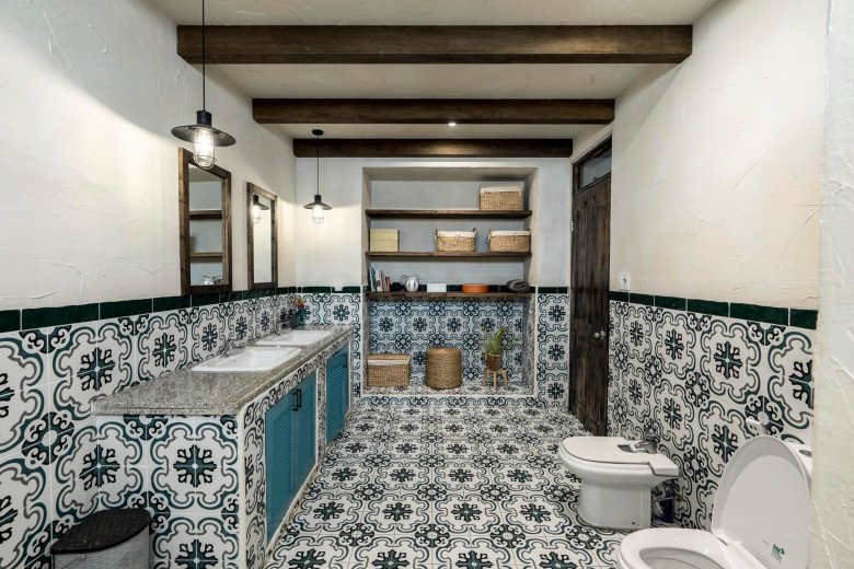 Villa mang phong cách khá tự do, pha trộn nhiều nét văn hóa của các vùng đất.