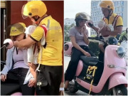 Làm vợ - Chàng shipper ngày ngày đưa vợ con cùng đi giao hàng, câu chuyện phía sau khiến nhiều người xúc động