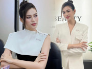 Thời trang - Hoa hậu Đỗ Thị Hà lên chức bà chủ, xách túi hiệu "nặng tiền", ăn mặc ra dáng CEO nhưng bị phản ứng ngược