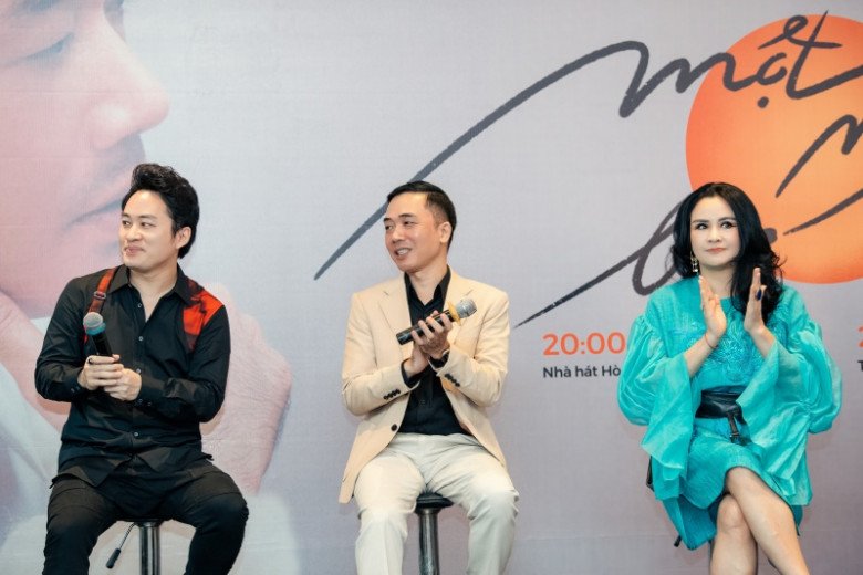 Thanh Lam, Tùng Dương tham gia họp báo giới thiệu liveshow Một mình bao la của Đỗ Bảo tại Hà Nội.