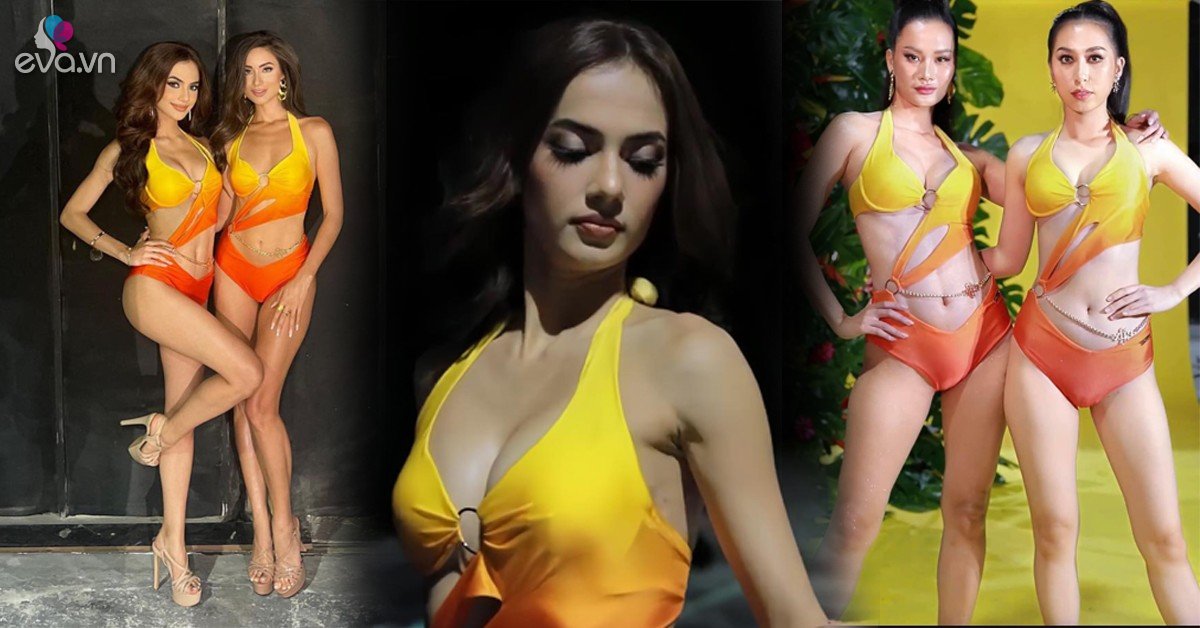 View - Ngượng chín mặt ảnh hậu trường bikini Top 18 Miss Universe Vietnam 2023: Múi bụng của Hương Ly thật hay giả?