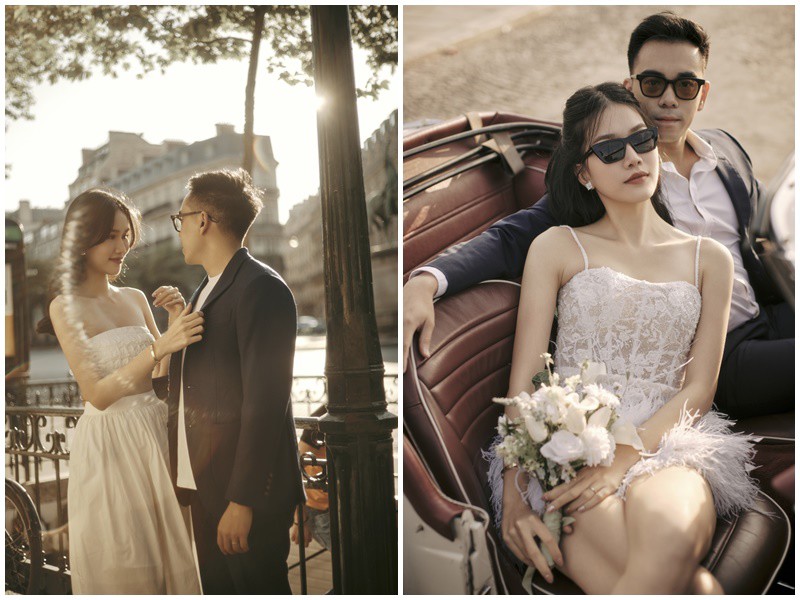 Sau lễ cưới đình đám tại TP.HCM, Á hậu Phương Anh cùng chồng tiếp tục hé lộ bộ ảnh cưới được chụp tại Pháp khiến mọi người khen nức nở vì quá đẹp.
