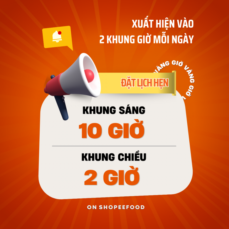 Để không vuột mất chiếc mã “thơm bơ” này, nhớ đặt hẹn giờ trên điện thoại và truy cập ShopeeFood để không bỏ lỡ hai khung giờ chốt đơn thần thánh này nhé!