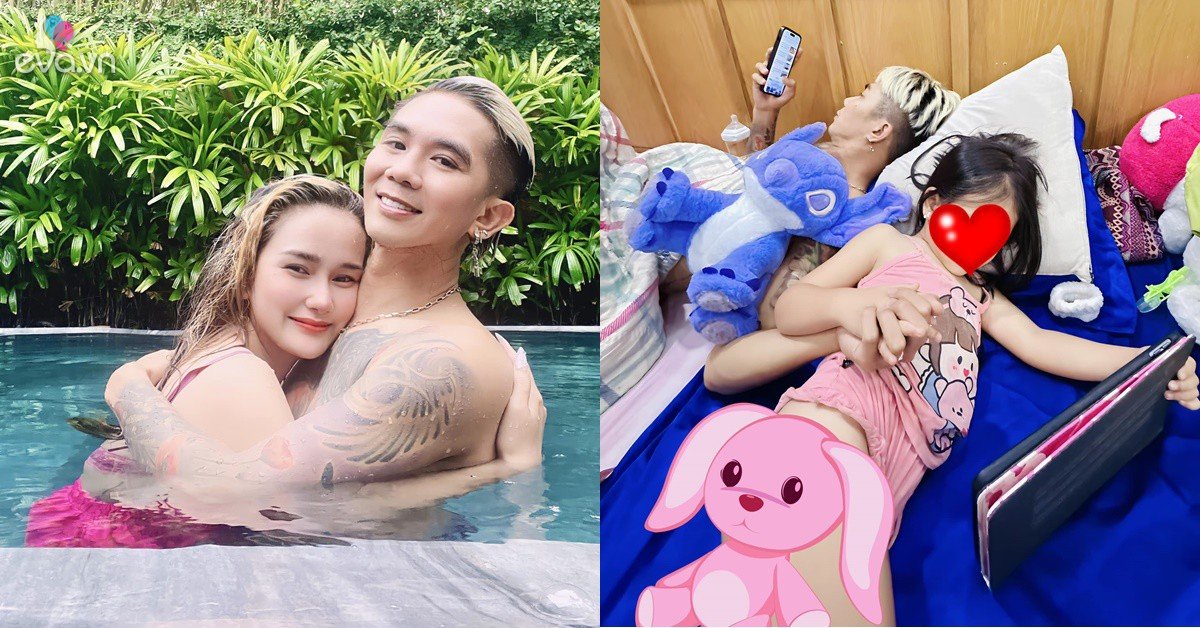 View - Hot girl vợ 3 Khánh Đơn chứng kiến cảnh chồng nắm tay con gái khiến mẹ "không chỗ chen”, tự trêu mình như vô hình