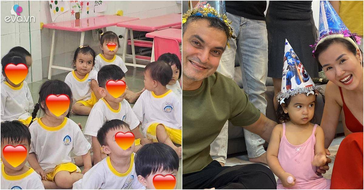Gallery - Lấy chồng chủ tịch giàu có, Võ Hạ Trâm vẫn cho con gái học trường mẫu giáo bình dân, cô bé lai Ấn nổi bần bật trong lớp