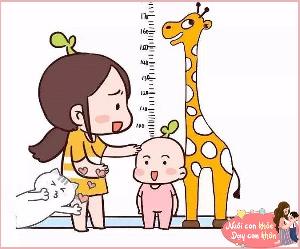Bố mẹ nên theo dõi tăng trưởng của trẻ.