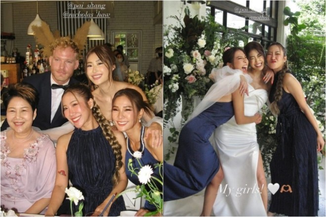 Những người bạn thân thiết đến chúc mừng hạnh phúc của Gypsy.