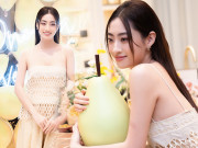 Làm đẹp - Hoa hậu Lương Thuỳ Linh diện áo cọng thun, khoe đường cong gợi cảm: “Mình làm đẹp theo lời bác sĩ”