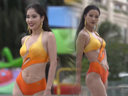 Thời trang - Top 18 Miss Universe Vietnam 2023 trình diễn bikini, Emma Lê suýt "vồ ếch", Lệ Nam lộ miếng lót ngực