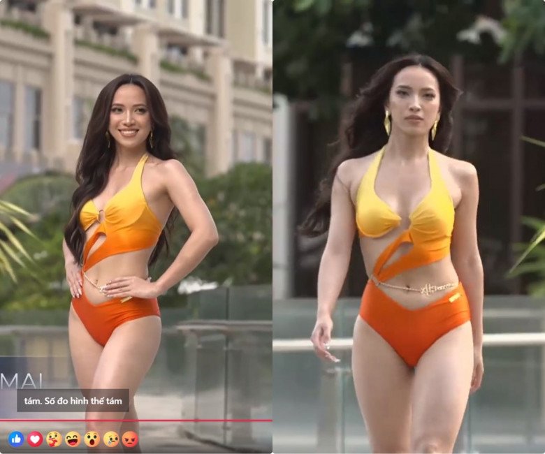 Top 18 Miss Universe Vietnam 2023 trình diễn bikini, Emma Lê suýt amp;#34;vồ ếchamp;#34;, Lệ Nam lộ miếng lót ngực - 5