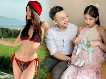 Lê Âu Ngân Anh tung ảnh bầu 4 tháng khoe cận dáng tuyệt trác, tiết lộ hiện tại không dám mặc bikini