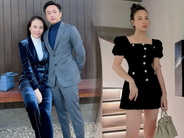 Cao hơn chồng 13cm, Đàm Thu Trang cất giày cao gót nhưng vẫn có chiêu hack dáng chuẩn sách giáo khoa
