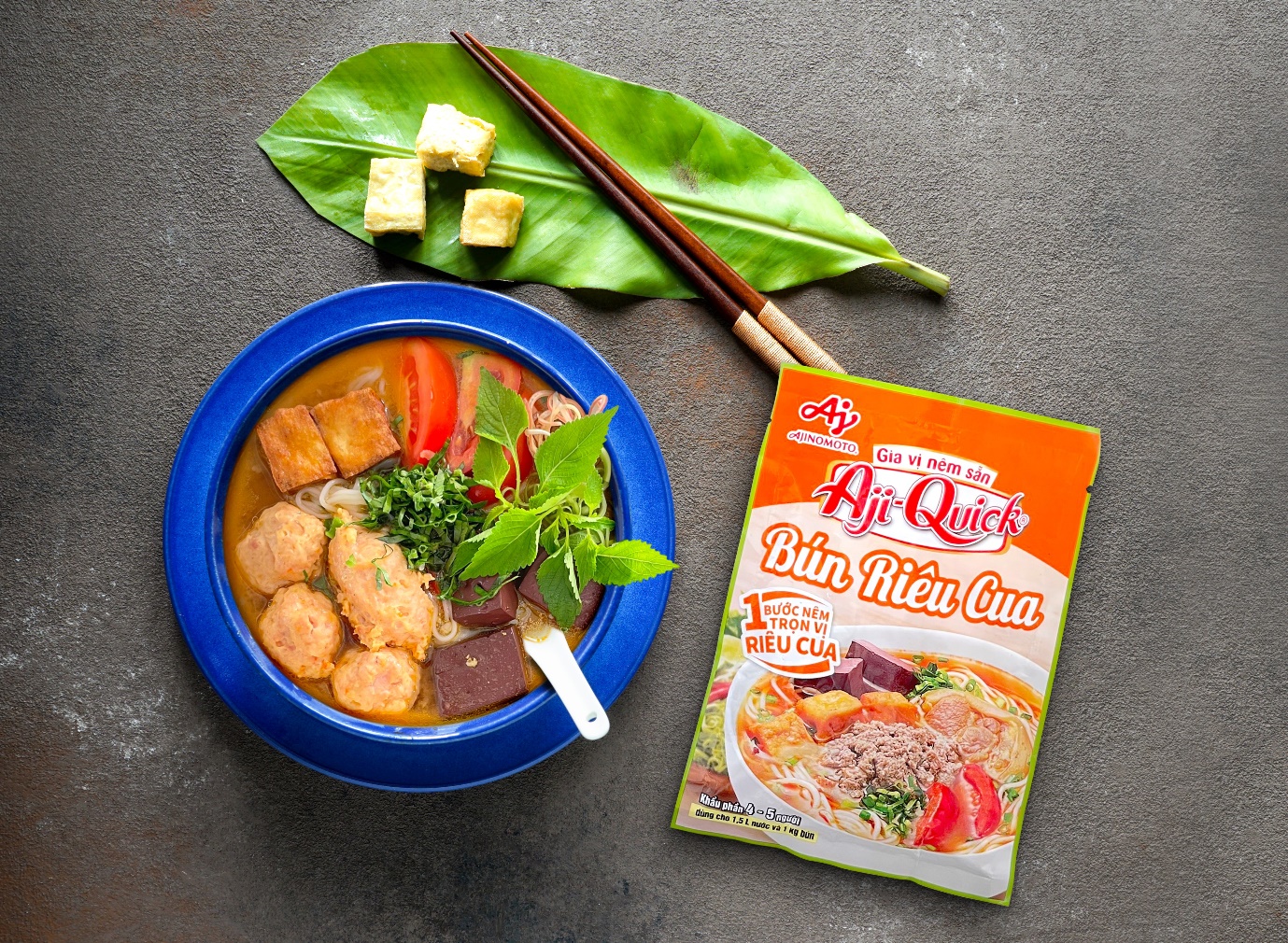 Gia vị nêm sẵn Aji-Quick® Bún Riêu Cua được phân phối chính tại 2 khu vực Nam Bộ và đồng bằng sông Cửu Long.