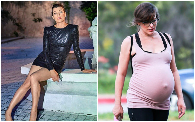 Lúc mang thai, Milla Jovovich khiến nhiều người ngỡ ngàng khi cô nói rằng mình đã tăng gần 30kg với chiếc bụng siêu to khổng lồ. 
