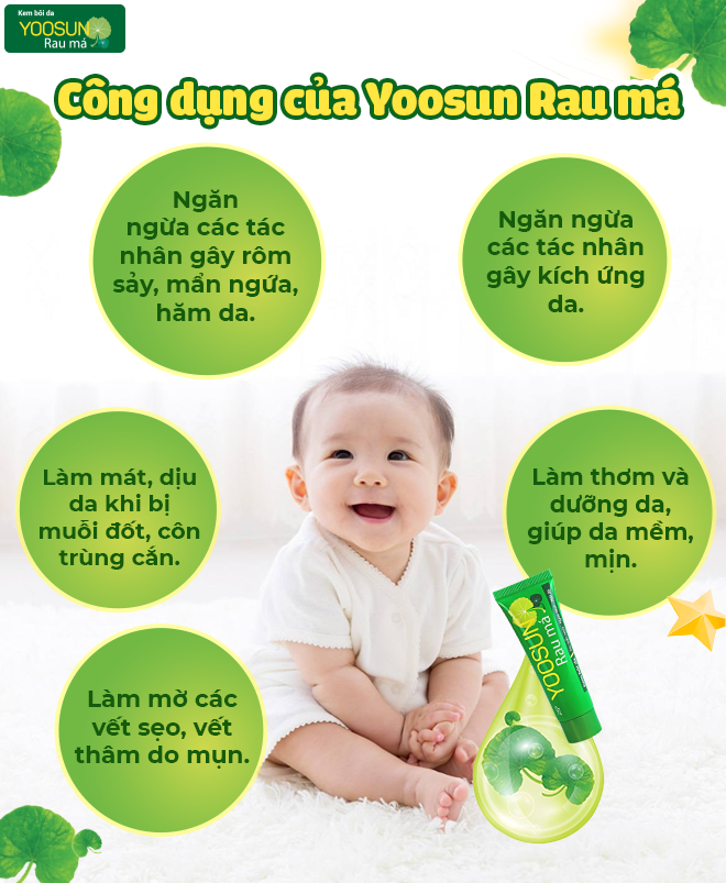 Có gì bên trong Yoosun Rau má - tuýp kem xử lý các vấn đề về da của trẻ? - 3