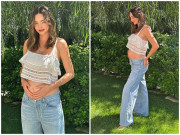 Bà bầu - Phu nhân tỷ phú mang thai lần 4 vẫn đẹp mỹ miều nhờ chăm chỉ làm 2 việc