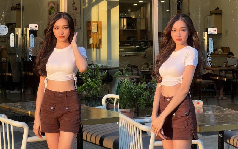 Đó có thể là quần short jeans, áo phông croptop... không quá kén người mặc cũng như vô cùng bình dân. 
