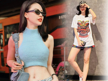 Phong cách thời trang nức mùi tiền của Bùi Quỳnh Hoa, có cùng gu với Hồ Ngọc Hà
