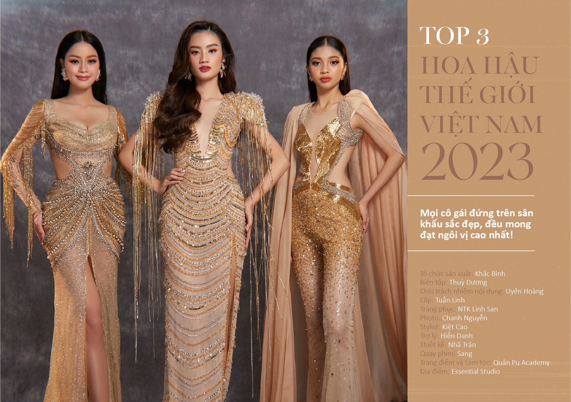 Top 3 Miss World Vietnam 2023: Mọi cô gái đứng trên sân khấu sắc đẹp, đều mong đạt ngôi vị cao nhất! - 20