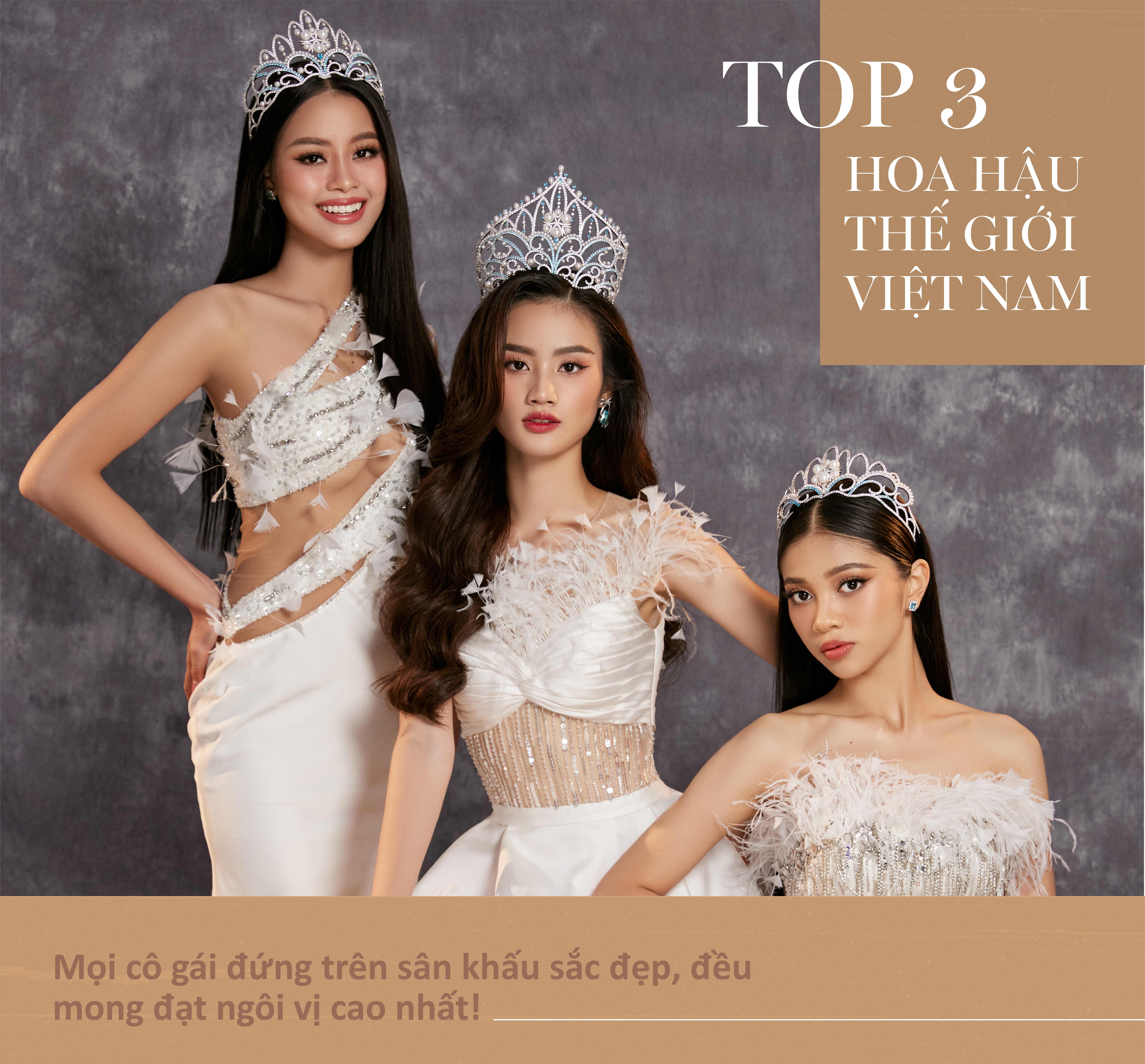 Top 3 Miss World Vietnam 2023: Mọi cô gái đứng trên sân khấu sắc đẹp, đều mong đạt ngôi vị cao nhất! - 2