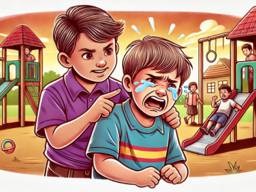 Con tôi không biết đánh nhau nên bị ông bà chê yếu đuối