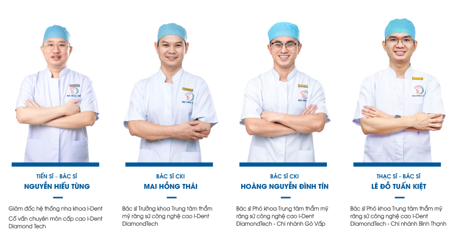 Đội ngũ bác sĩ chuyên môn cao tại I-Dent DiamondTech