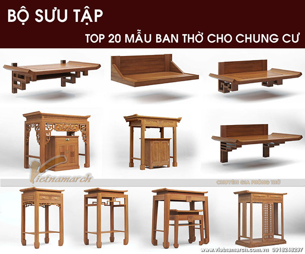 BST mẫu bàn thờ đẹp cho chung cư - Đón tài lộc năm mới - 2