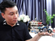 Clip Eva - Ông bố làm xe máy mini giống như thật từ đất sét