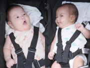 Yêu con - Cặp sinh đôi nhà Phương Oanh Shark Bình hóa ra là "cây hài", dự nhập hội cùng cặp sinh đôi nhà Hà Hồ Kim Lý